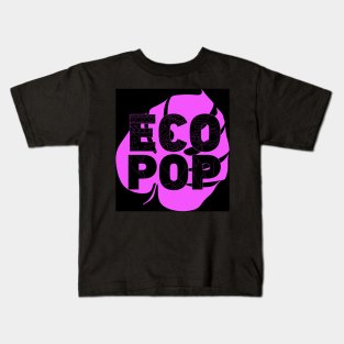 ecopop in the leaf of purple Kids T-Shirt